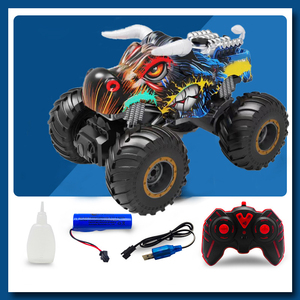 Coche con control remoto personalizado, vehículo todoterreno de pulverización con control remoto, <span class=keywords><strong>Juguete</strong></span> musical ligero, Bigfoot, monstruo, coche de escalada - Product Image 4