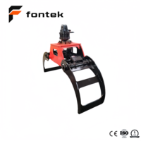 Équipement forestier : grappin rotatif hydraulique pour mini-pelle de 1 à 3 tonnes