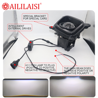 Lentille automobile pour Kia Bongo K2500 K2700 K2900, projecteur antibrouillard Bi-LED de 3 pouces, double faisceau, lumière blanche, revêtement électrophorétique