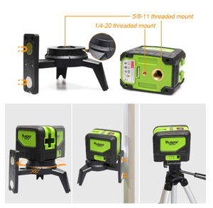 HUEPAR DIY CROSS 9211G LINE <strong>GREEN</strong> BEAM <strong>LASER</strong> LEVEL WITH 2 DOTS SELF LEVELING - Product Image 3