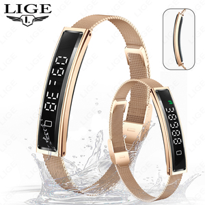 Đối với bwb3 SDK Vòng đeo tay thông minh phụ nữ siêu nhẹ mỏng IPS kim loại ban nhạc Heart Rate SpO2 tập thể dục Tracker cho Android Quà Tặng - Product Image 1
