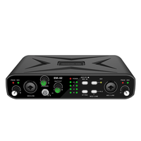 Carte son Rayco New 2 entrées 2 sorties avec alimentation fantôme 48V, préamplificateur micro, carte son pour enregistrement en studio