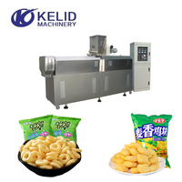 Extrudeuse automatique de snack en acier inoxydable faisant la machine pour souffler les aliments-Soufflé de maïs et de riz soufflé facile à utiliser PLC Core New