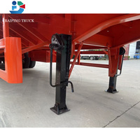 Nouvelle semi-remorque porte-équipages 6 essieux 60T en acier pour le transport de marchandises en vrac et de bétail avec système de freinage, modèle 2025, en promotion