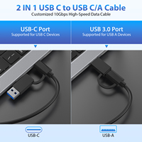 Lector de Tarjetas de Memoria USB C 6 en 1 para Tarjetas CFexpress Tipo B, CF, XD, MS, SD, TF, Capacidad de Tarjeta de 2 TB