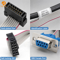 Conjunto de cable DB9 a IDC |   Arnés de cableado en serie personalizado para equipos de automatización OEM