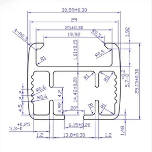 Nhà Máy Giá nguyên liệu điện Rèm đường ray nhôm cơ giới Rèm cực bài hát - Product Image 5