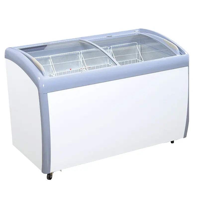 Congelador de helados Horizontal de estilo Retro, 260 litros, a la venta