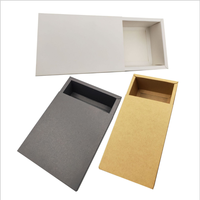 Papier kraft recyclable avec impression personnalisée Boîte blanche de qualité supérieure pour l'artisanat Tiroir à bijoux style boîte d'emballage