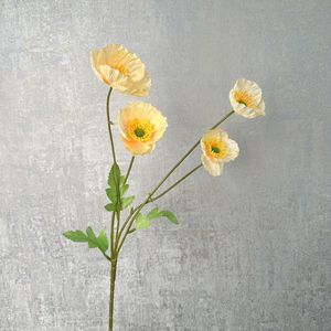 Fleurs artificielles en soie de pavot en gros, grand format, réalistes et parfumées, pour la rentrée scolaire, la maison, les fêtes, les centres de table et les décorations murales - Product Image 5
