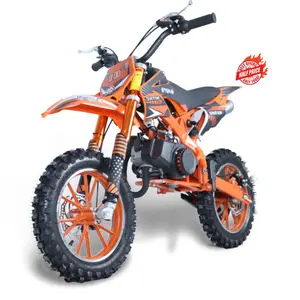 공장 다이렉트 KTM 미니 키즈 더트 바이크 49cc 오프로드 오토바이 49cc 2 스트로크 미니 더트 바이크 이중 배기 파이프가있는 어린이를위한