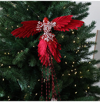 Vente en gros d'ornements d'oiseaux artificiels en forme de colibris, 3 couleurs, décoration d'oiseau à clipser avec pompon pour arbre de Noël, décoration de la maison