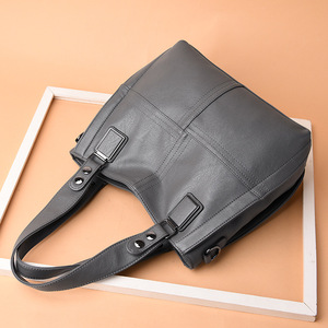 กระเป๋าสะพายไหล่หนัง PU แฟชั่นสำหรับผู้หญิง กระเป๋าถือแบบมีซิป - Product Image 4