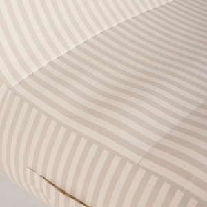 Flotador Inflable para Piscina, Silla de Descanso Lujosa para el Borde de la Piscina, Color Marfil/Blanco con Rayas, Tumbona, Silla Inflable - Product Image 6