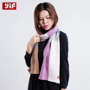 2024 Winter Versatile Casual Women's Warm Wool Blended Hanging Room Colored Scarf Acrylic Knit Scarf Winter Woman