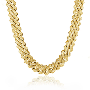 <span class=keywords><strong>Collana</strong></span> da <span class=keywords><strong>Uomo</strong></span> in <span class=keywords><strong>Argento</strong></span> Sterling <span class=keywords><strong>925</strong></span> con Catena Cubana Miami in Moissanite, Doppia Fila 14mm, Qualità VVS, Certificato GRA, Gioielleria Hip Hop - Product Image 5