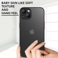 Pour iPhone 14 13 12 11 Pro Max mat PC couverture Mobile pour iPhone XS XR SE3 6 7 8 Plus couleur TPU lunette étui de téléphone