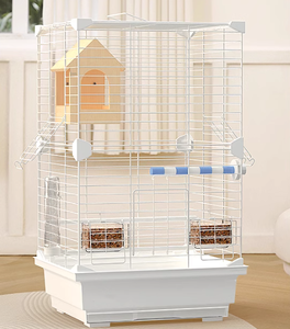 Villa de luxe perroquet Cage à <span class=keywords><strong>oiseaux</strong></span> pliante Cages à <span class=keywords><strong>oiseaux</strong></span> <span class=keywords><strong>en</strong></span> métal élevage petite Cage d'élevage d'<span class=keywords><strong>oiseaux</strong></span> pour extérieur intérieur - Product Image 2