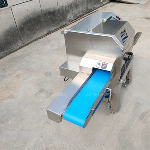 2024 comercial PEQUEÑA ESCALA pollo aves hervido cerdo jamón rebanador equipo <span class=keywords><strong>venta</strong></span> máquina <span class=keywords><strong>de</strong></span> carne con cinta transportadora - Product Image 6