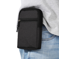 Étui de téléphone personnalisé, sacoche de ceinture pour smartphone avec mousqueton, pochette de rangement EDC pour randonnée et camping en extérieur, usine OEM ODM