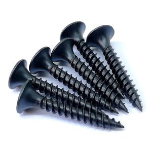 Tornillo para tablero de silicato de calcio - 3x25mm 19mm 4.2mm Tornillo negro para aglomerado - Product Image 1