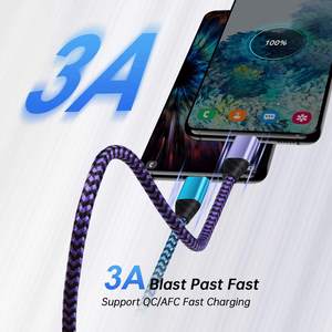 Câble USB-C de charge rapide 3A Kunai OEM, nouveau design, en cuivre, sortie 20W, compatible Android, iOS, imprimante, scanner, 2m, 3m, avec boîte - Product Image 5