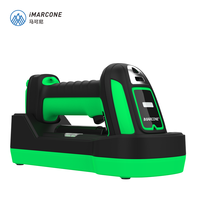 Escáner de Código de Barras Inalámbrico Industrial de Alta Resistencia 2.4G de Largo Alcance, Resistente al Polvo y al Agua para Inventario de Talleres de Fabricación
