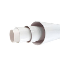 Tuyau PVC vierge SCH40 durable de 20 mm, raccordement par colle pour alimentation en eau, blanc/gris, durée de vie de 50 ans, anti-corrosion, léger