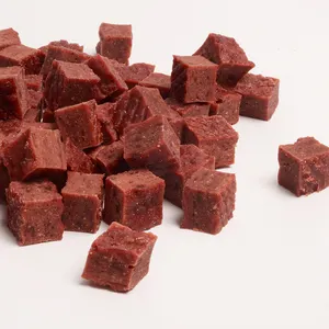 개 사료 제조업체 쇠고기 큐브 애완 동물 간식 프리미엄 쇠고기 개 치료 건강한 개 치료 음식