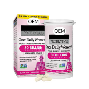 Cápsulas Probióticas OEM <span class=keywords><strong>Vigo</strong></span> 16 en 1 para <span class=keywords><strong>Mujeres</strong></span>, Bacterias Vivas y Prebióticos, Ingredientes Naturales para Apoyar la Salud Digestiva - Product Image 1