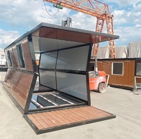Bureau modulaire de chantier à déploiement rapide, isolation thermique, mobile, durable, maison préfabriquée pliable de type X