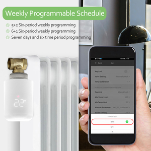 Alexa et Google Assistant Tuya3.0 Digital Zigbee Smart <span class=keywords><strong>Radiateur</strong></span> Thermostatique - Product Image 5
