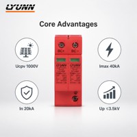 Parafoudre basse tension SPD DC 1000V 40kA Type T2 pour système solaire et protection contre la foudre – Direct Usine
