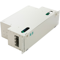Cadre de distribution optique convexe ODF 48 ports 3U19 pouces, 48 cœurs, port FC, montage en rack, équipement de fibre optique coulissant