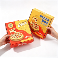 Boîtes à pizza jetables 8 9 10 12 pouces, conteneur à pizza vide, boîte d'emballage spéciale pour la livraison de plats cuisinés