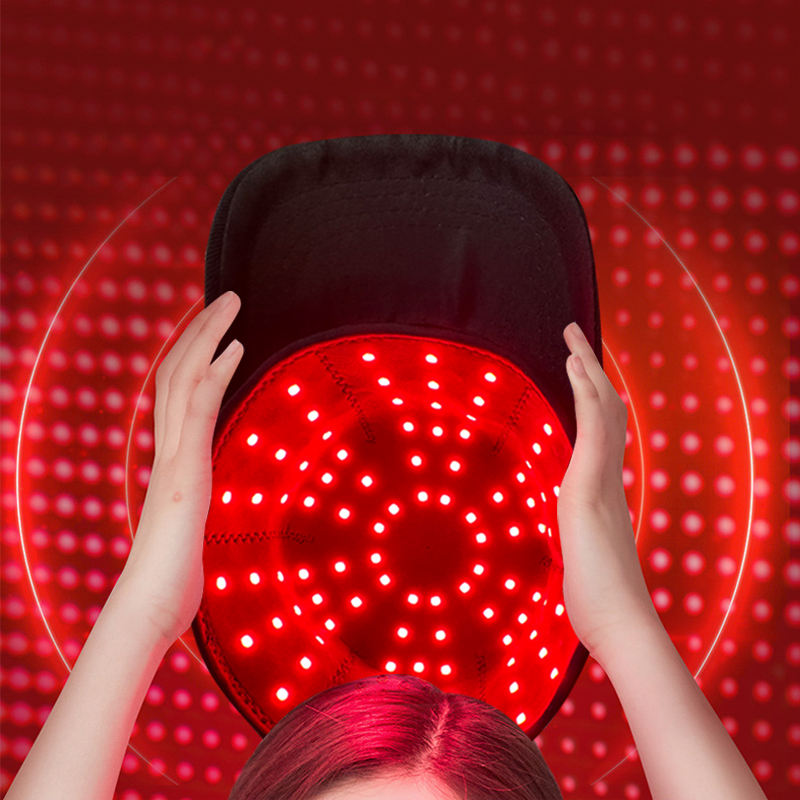 ORANGLES OEM/ODM 660nm & 850nm NIR LED Light Therapy Hat Cap | Infrared Red Light Hair Growth Device | Hot Sale – orangles Qatar - angled perspective - presenting advantages - Image 4 of 5 | fits any environment | Purchase OEM/ODM 660nm & 850nm NIR LED Light Therapy Hat Cap | Infrared Red Light Hair Growth Device | Hot Sale – orangles Qatar Michigan | Free Shipping ORANGLES