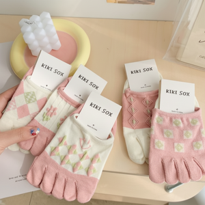 Ojisocks da donna in cotone sottile antiscivolo con tacco in Silicone calze trasparenti con punta - Product Image 1