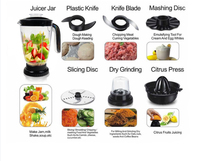 Penjualan Laris Pembuat Jus Pencincang Makanan Prosesor Dapur Penggiling Makanan Blender Juicer Mixer