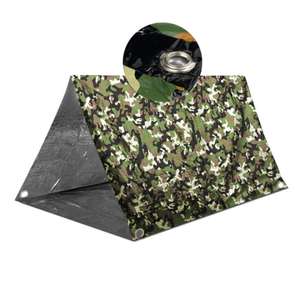 Portable Orange Mylar Tente De Survie Thermique Étanche Léger Abri D'urgence En Plein Air Randonnée 2 Personnes Capacité Coupe-Vent - Product Image 5