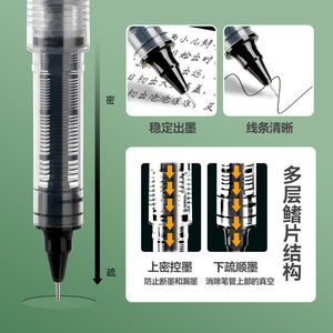 レッドジェルペンリフィルボールポイント卸売り直接液体ローラーボールクイックドライ大容量黒インク交換可能試験ブラシチップ - Product Image 5