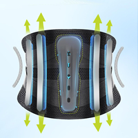 Nouvelle ceinture lombaire médicale à compression double à 7 baleines, élastique et réglable, en tricot 3D, pour le soutien du dos et le soulagement des douleurs dorsales