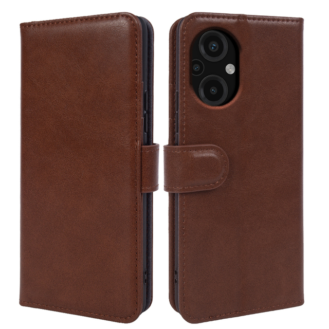 Genuine Leather Flip Cover with Card Holder Business Design Compatible for Xiaomi Poco F4 M4 M5 F5 iPhone Redmi Phone Cases