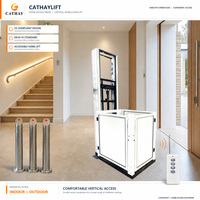 Ascenseur hydraulique Cathaylift pour villa, usage résidentiel, accès sans obstacle pour fauteuils roulants, monte-escalier avec certificat CE