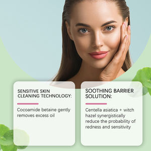 Nettoyant à la Centella Asiatica qui nettoie en douceur les pores de la peau du visage, hydrate, rafraîchit et hydrate. Nettoyant facial. - Product Image 5