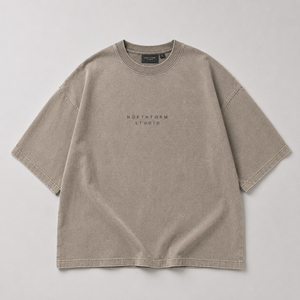 T-shirt Oversize OEM/ODM con Logo Personalizzato, Design Stile High Street, Ordine Minimo 10 Pezzi - Product Image 3