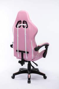 Amostra grátis 150kg Respirável PVC Couro Chaise <span class=keywords><strong>Gamer</strong></span> <span class=keywords><strong>Pro</strong></span> Rosa rosa Mulheres Silla <span class=keywords><strong>Gamer</strong></span> 2D Cadeira de jogos acolchoada com rodas - Product Image 3