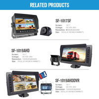 Offre Spéciale IP69K étanche Bus moniteur DVR enregistrement quad image AHD moniteur 10.1 pouces moniteur haute résolution