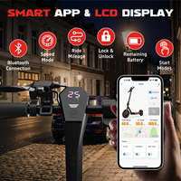 Trottinette électrique pliable 500W 15Ah en stock entrepôt USA, faible MOQ, moniteur de kilométrage via application intelligente, avec certification UL2272, trottinette électrique routière pour adultes