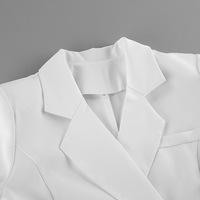 GX2292 Nouvelle Collection Automne 2025 – Robe Blazer Mini Élégante et Unique à Manches Longues et Col Rabattu pour Femme – Idéale pour le Bureau
