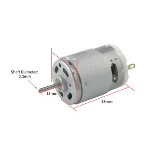 Torsi Magnetik Mini Elektrik 380 Motor Mini DC Motor Torsi Tinggi untuk DIY Hobi Mobil Mainan Remote Control